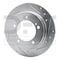 Dynamic Friction Co BRAKE ROTOR DRILLED AND SLOTTED SILVER 631-47058L - alternate 2